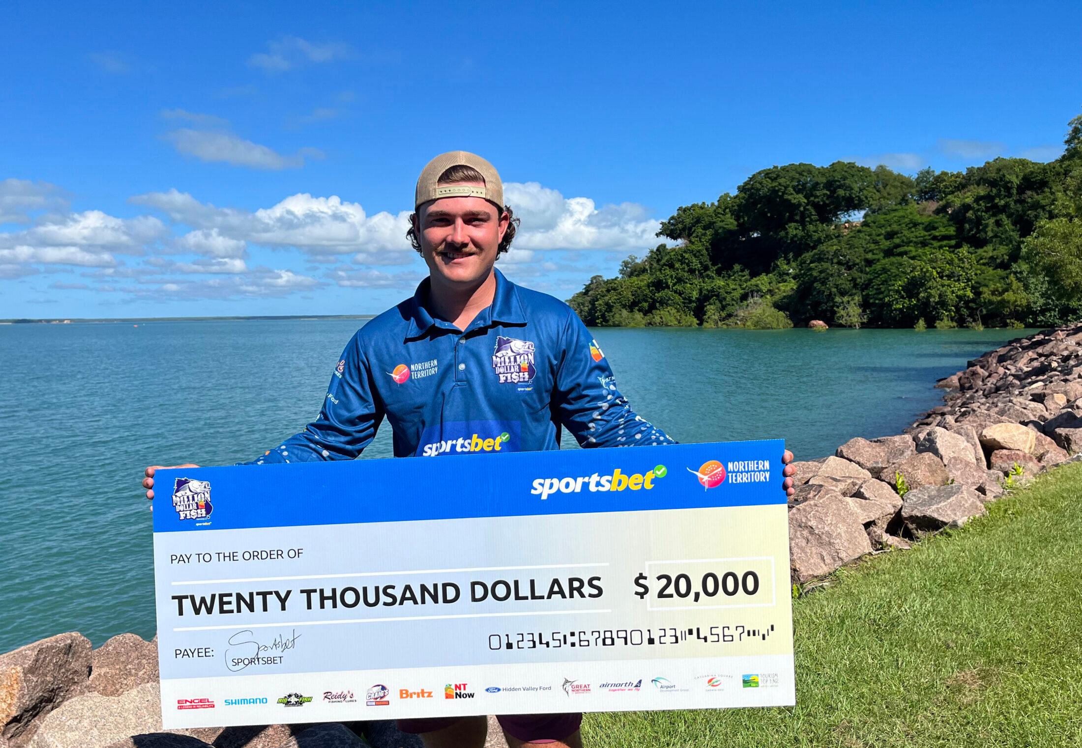 Kai Hale doubles the dough after hooking a tagged barra